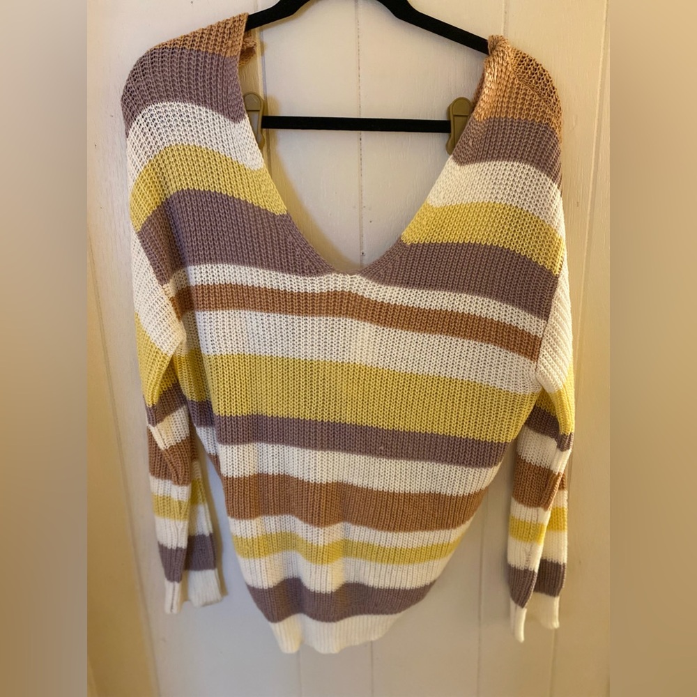 Love tree boho Knit sweater size M festival beach nights